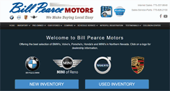 Desktop Screenshot of billpearcemotors.com